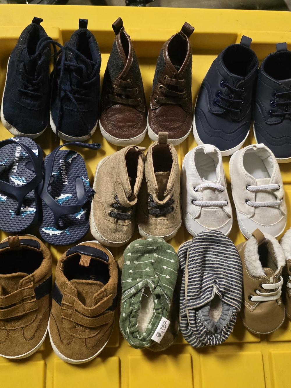 Baby Boy Shoe Lot includinh Old Navy, Just One You, Bison Booties